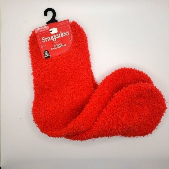 𝅺snugadoo sparkle red soft socks - Picture 1 of 3